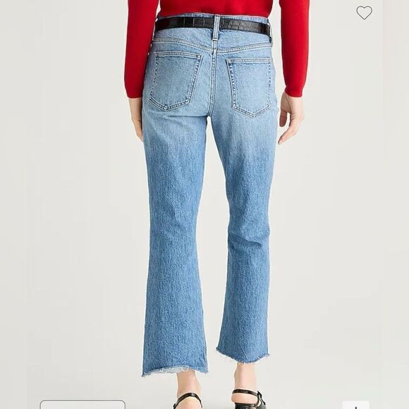 J.Crew Tall 9" demi-boot crop jean in Ruby wash - Picture 3 of 5